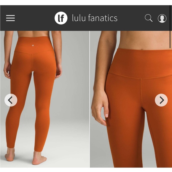 Lululemon Align High-Rise Pant 25" Sz 6 Burnt Orange 6135 - Picture 1 of 6